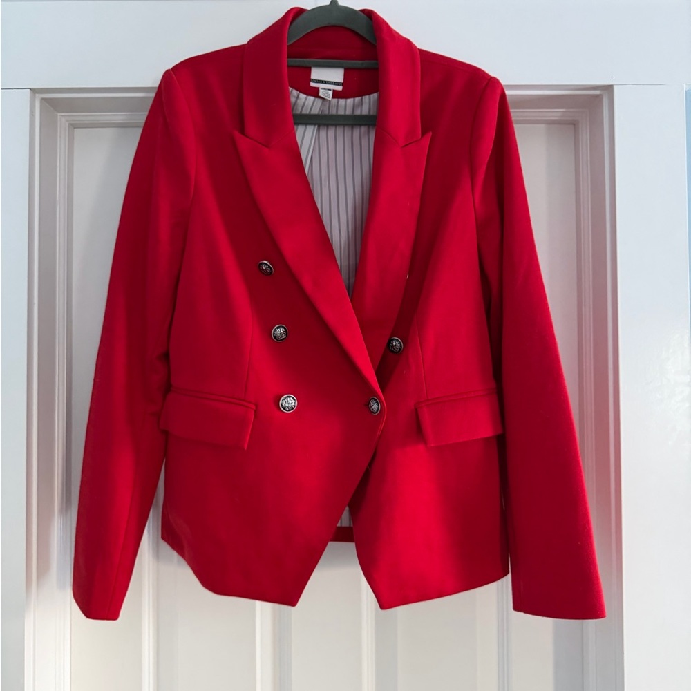 Jules & Leopold Vibrant Red Blazer